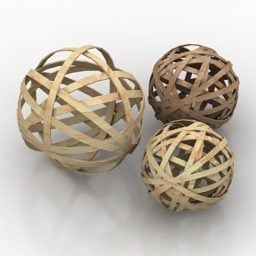 Model 3D piłki Sepak Takraw