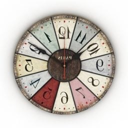 Vintage Rustic Clock 3d model