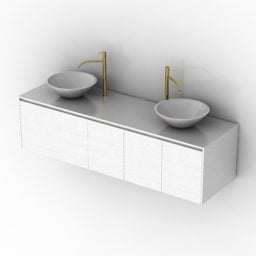 Wash Lupi Sink With Mirror 3d μοντέλο