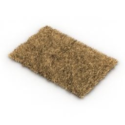Brown Carpet Rug 3d model