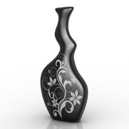 Model 3D z zakrzywioną główką wazonu