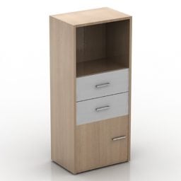 Locker Bookcase Furniture 3d model
