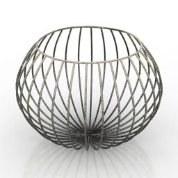 Basket Sphere Shaped 3d model