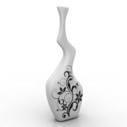 3д модель вазы морщинистой формы