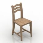 Krzesło wiejskie z drewna
