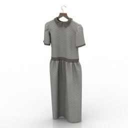 3d модель модного сучасного сукні