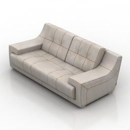 Sofa Carusso Upholstered Style 3d model