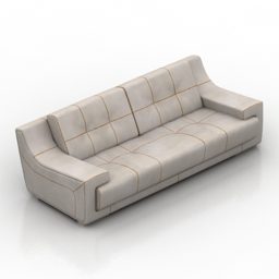 Soffa Carusso Vardagsrumsmöbler 3d-modell