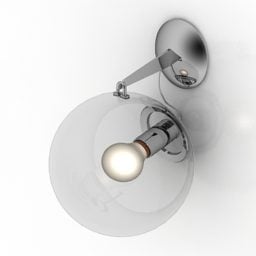 천장 램프 세 가지 음영 3d 모델