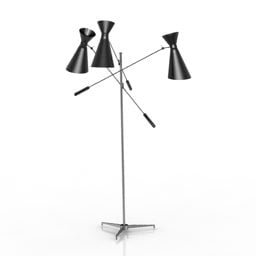 Floor Torchere Lamp Multipelskugga 3d-modell