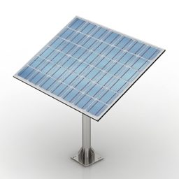 Panel de células solares modelo 3d