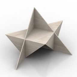 Modernes Rack sternförmiges 3D-Modell