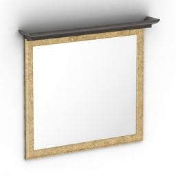 Square Mirror Modern Style 3d model