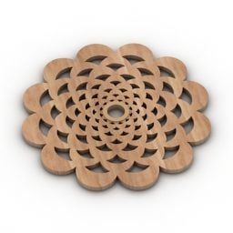 ظروف چوبی پد مدل سه بعدی