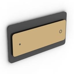 دکمه ای سیلو الکتریک سوئیچ مدل سه بعدی