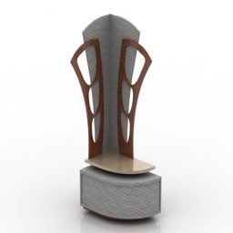 Style de trône de rack modèle 3D
