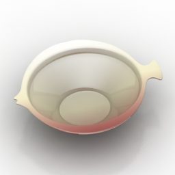 Skleněný hrnec Dinnerware 3D model
