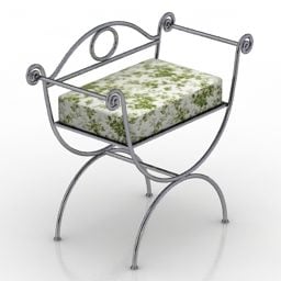 Ατσάλινο κάθισμα Ferro 3d μοντέλο