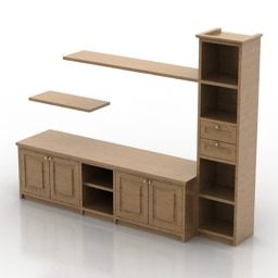 Rack Locker Tv Cabinet Nábytek 3D model