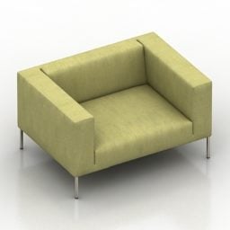 Elegant Sofa Armchair Italia Furniture 3d model