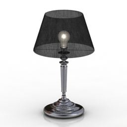 Lamp Black Shade 3d model