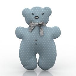 泰迪熊毛绒玩具3d模型