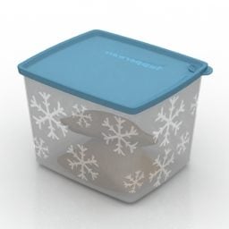 Container Freezing Kitchen Ware 3d model