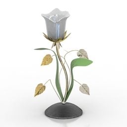 3д модель лампы Odeon Flower Shade