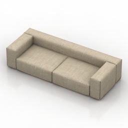 Sofa Fergana Dreisitzer 3D-Modell