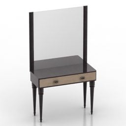 Dressing Table With Mirror Livorno 3d model