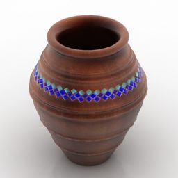 Vas Pot Dekoration 3d-modell