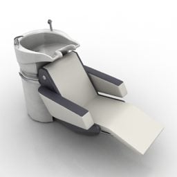 سرویس بهداشتی حمام با وان حمام مدل سه بعدی