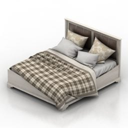 キャビネットベッド付きの寝室3Dモデル