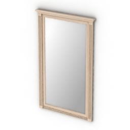 Specchio rettangolare con lampada interna modello 3d