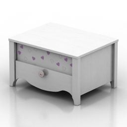 Noční stolek Princezna ložnice 3D model
