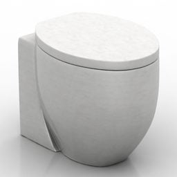 Nowoczesny model toalety Cielo 3d