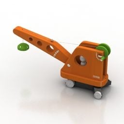 3D model hračkového jeřábu