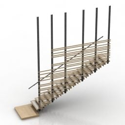 Stair Case koristeelliset kaiteet 3d-malli