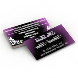 Business Name Card 3d model