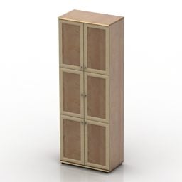 Loker Dengan Pintu Penutup Seni model 3d