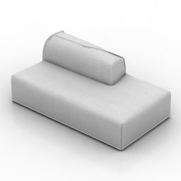 Sofa mit Stoff 3D-Modell