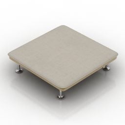Square Seat Charpoy 3d-modell