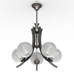 Lustre Lampex Ampoules Abat-jour modèle 3D