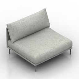 Armloses Sofa Gentry 3D-Modell