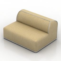 软垫沙发Massas无臂3d模型