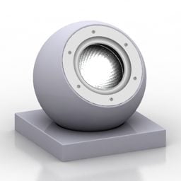 3д модель Арт Лампы Сферической Формы С Отверстием