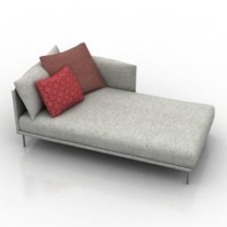 Canapé d'angle Moroso modèle 3D