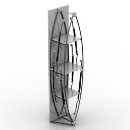 Modelo 3D de móveis de escritório criativos para rack
