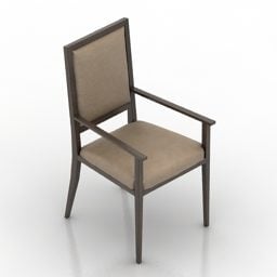 간단한 커피 안락 의자 3d 모델