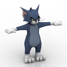 Modello 3d del personaggio di Tom Jerry